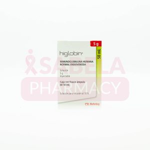 INMUNOGLOBULINA HUMANA, HIGLOBIN 5 G INY. 50 ML, CSL BEHRING