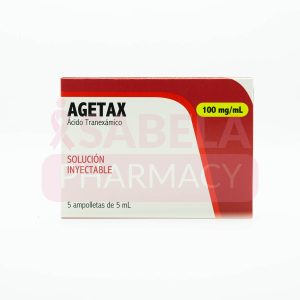 ACIDO TRANEXAMICO  AGETAX SOL INY C/5 AMPOL