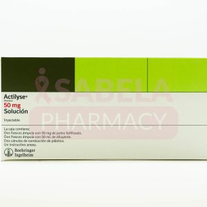 ALTEPLASA ACTILYSE 50 MG INYEC. BOEHRINGER
