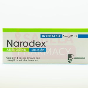 ADENOSINA NARODEX SOL INYEC CAJA 6 MG / 2 ML C/6 FCOS